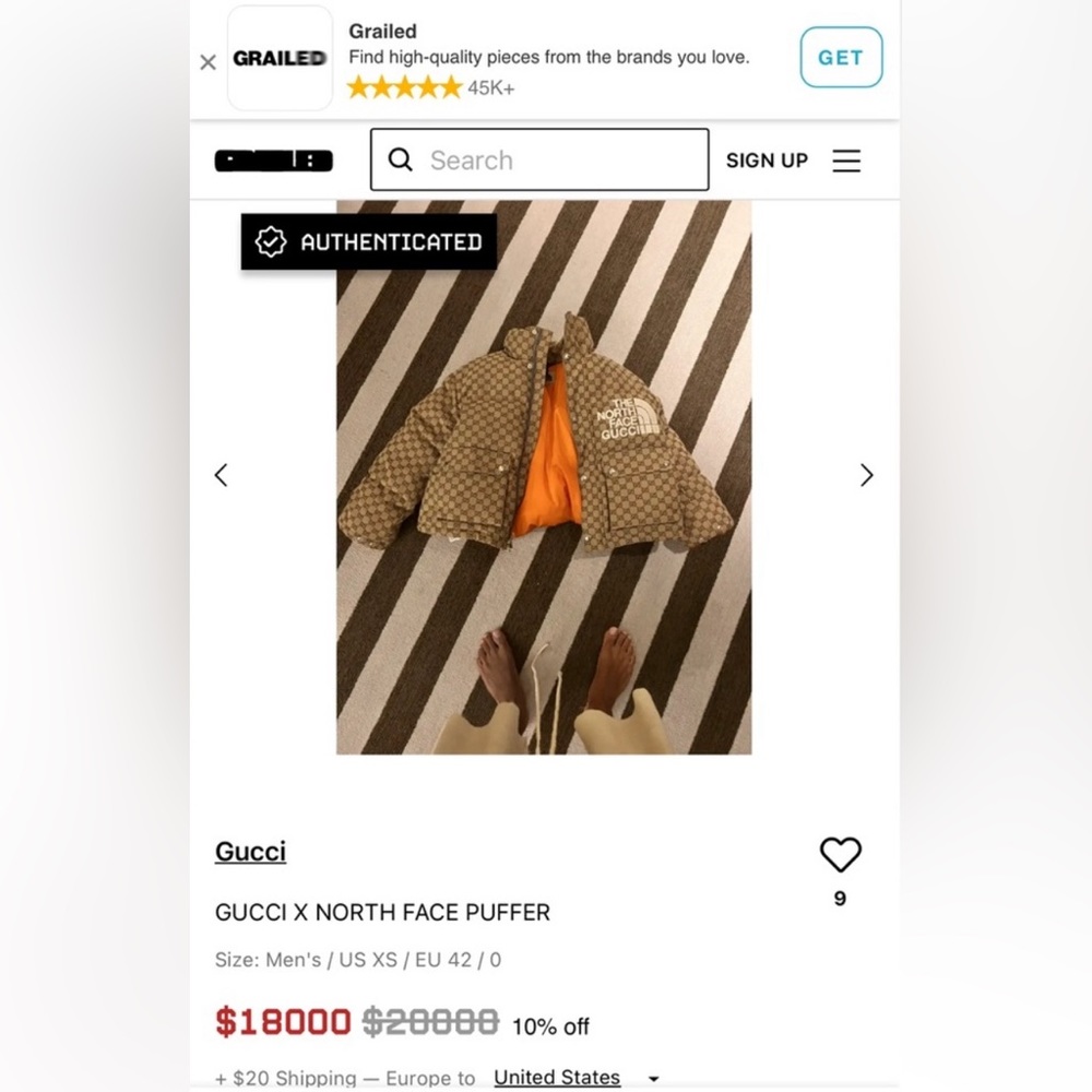 Gucci x The North Face Print Jacket